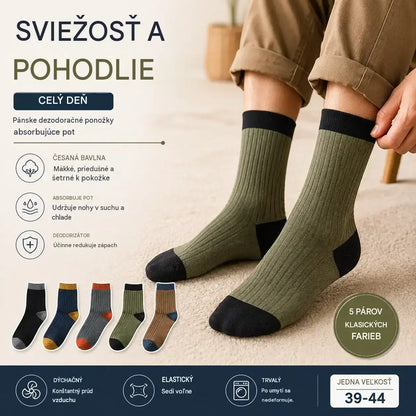 🧦🧦【10 párov】Pánske teplé dezodoračné ponožky absorbujúce pot