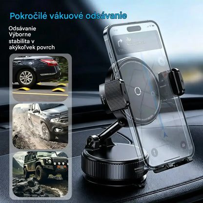 1 kus za 22 € ✨💪 Nastaviteľný magnetický držiak do auta s prísavkou, univerzálny pevný magnetický držiak na telefón, doplnok do interiéru auta
