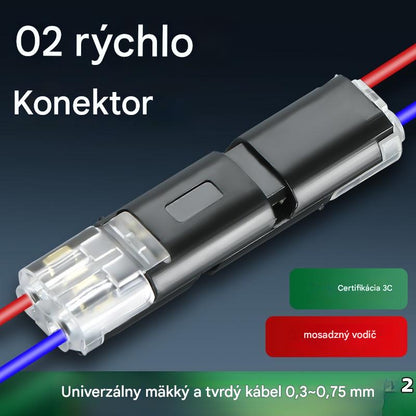 🏆【10 položiek 】Dvojitý káblový konektor s poistnou sponou