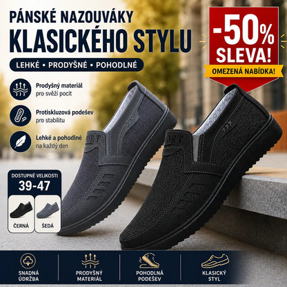 👞【Veľkosti 39-47】2026 Pánske tenisky, priedušné, ploché, ležérne, ručne šité, zaručená kvalita.