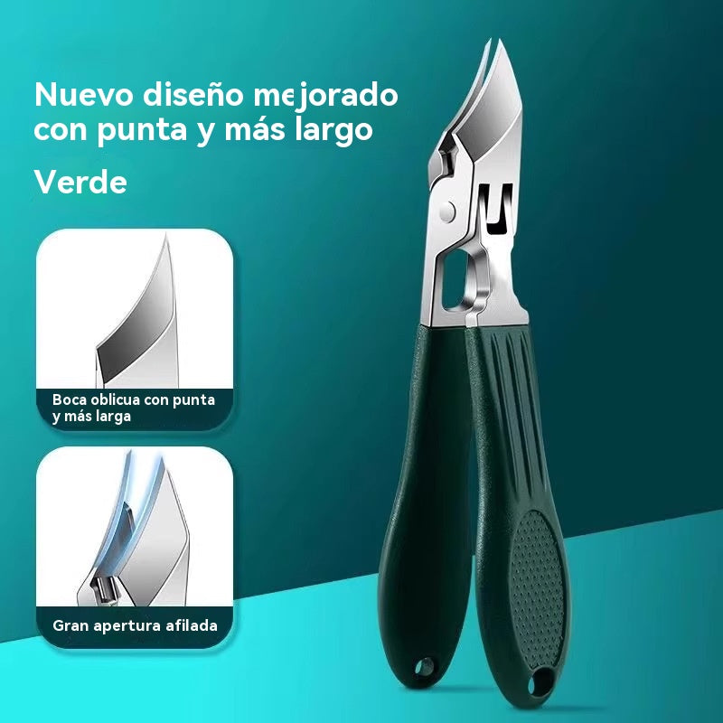 🔥Oferta 2026🔥 Cortaúñas antisalpicaduras con borde inclinado de 25° (juego de 3 piezas)