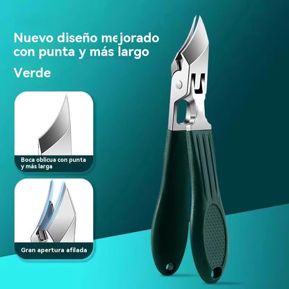 🔥Oferta 2026🔥 Cortaúñas antisalpicaduras con borde inclinado de 25° (juego de 3 piezas)