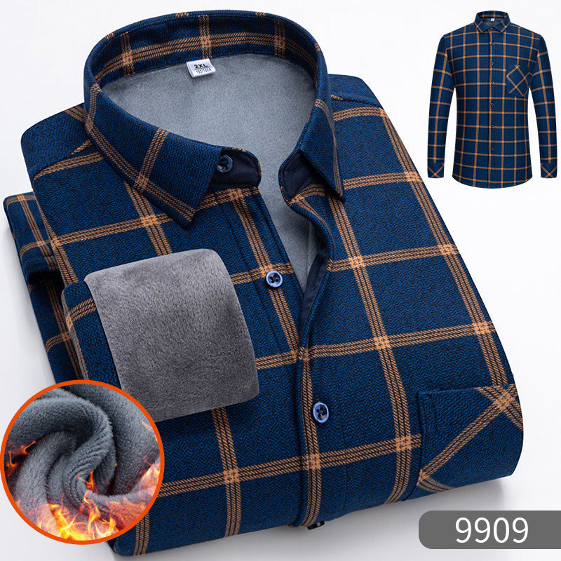 🔥【Zľava 50 %】1 kus za 119 €👔【L-5XL】Teplá košeľa s dlhým rukávom