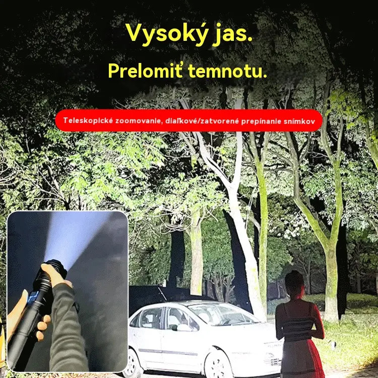 🔦Top hit【Zľava 50%】🔥2026 Nový vonkajší hliadkový reflektor, výkonné svietidlo, dlhé svietenie