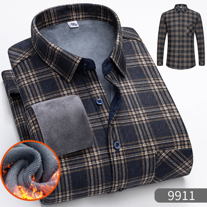 🔥【Zľava 50 %】1 kus za 119 €👔【L-5XL】Teplá košeľa s dlhým rukávom