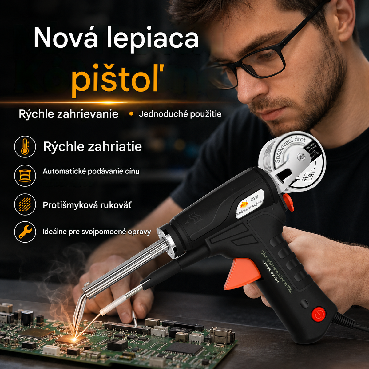 1 kus za 27 € 🌟 Úplne nový zvárací horák, externý ohrev, poloautomatický ručný zvárací horák s vypínačom