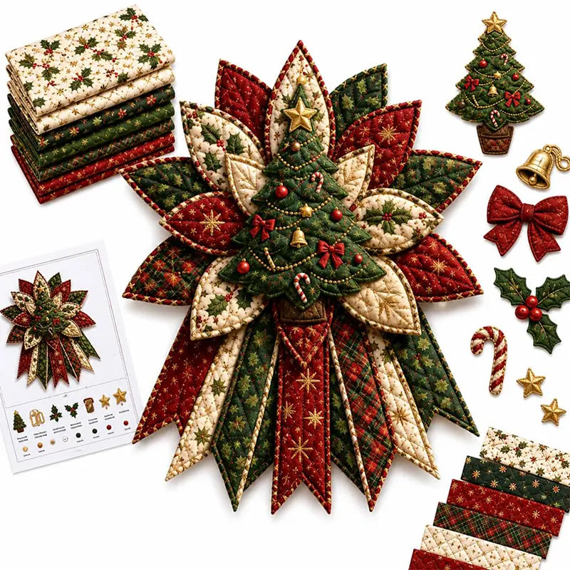 🎇🎄Prešívaná súprava na šitie na zavesenie na vianočné dvere (7 vzorov)