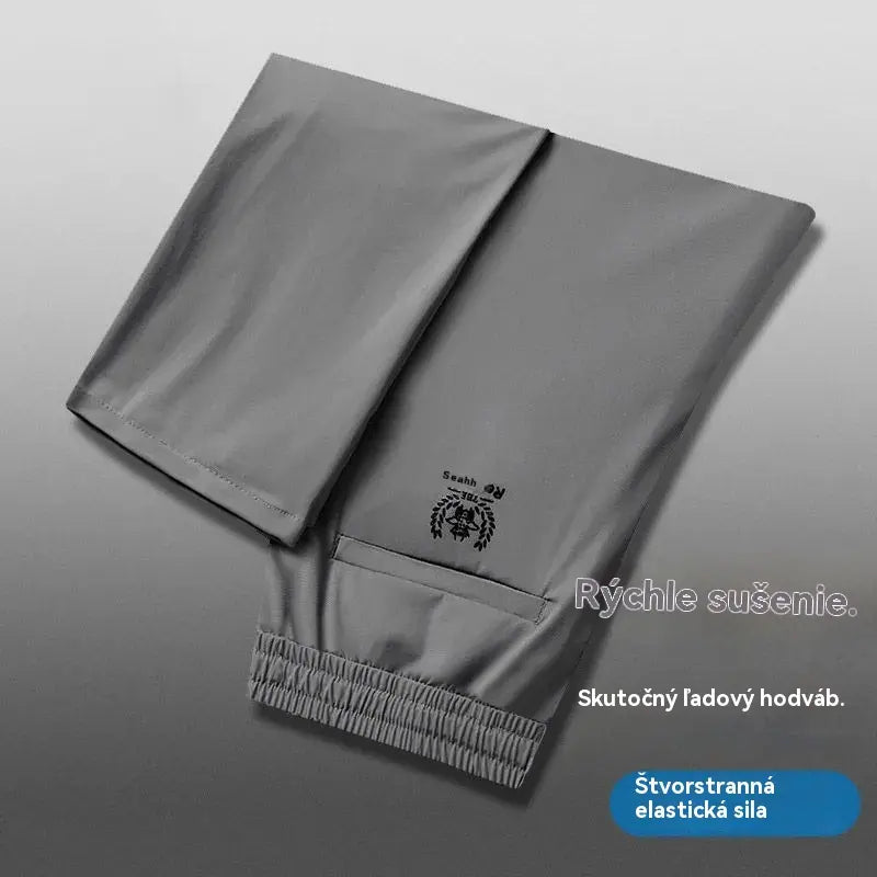 【M-5XL】Letné tenké nohavice z ľadového hodvábu pre voľný čas pre mužov