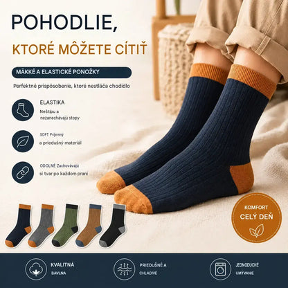 🧦🧦【10 párov】Pánske teplé dezodoračné ponožky absorbujúce pot