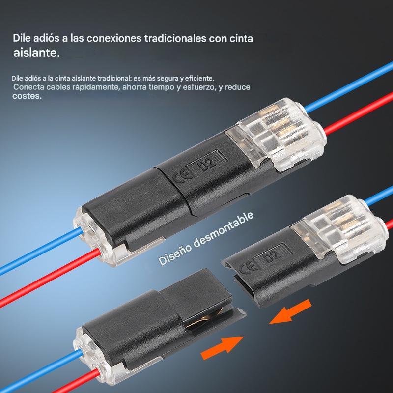 【¡40 piezas!】🏆 Bloques de terminales LED sin soldadura ni pelado