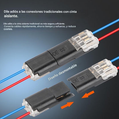 【¡40 piezas!】🏆 Bloques de terminales LED sin soldadura ni pelado