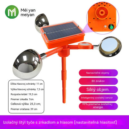 🐦🦉【Novinka】Kompletne vylepšený solárny/veterný nastaviteľný sonický odpudzovač vtákov