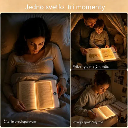 📚💡 LED lampa na čítanie so svorkou | Nočné osvetlenie do postele, do pracovne a na čítanie