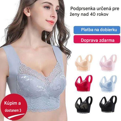 💥【40kg-110kg】Nová dámska pohodlná a priedušná podprsenka (6 kusov)>Vhodné pre ženy staršie ako 40 rokov