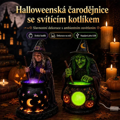 🧙‍♀️🎃Socha čarodejnice z kotla na Halloween