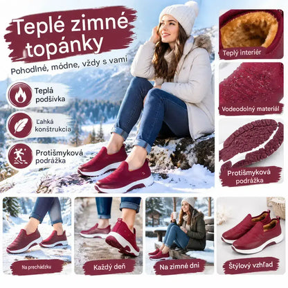 🏆【Veľkosti 35 – 41】Dámske jesenné a zimné čižmy: kožené, nepremokavé, zateplené flísom a hrejivé – navrhnuté pre ženy v strednom a vyššom veku.