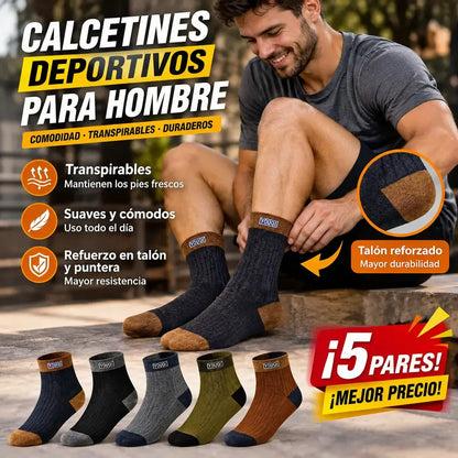 🧦✨【Paquete de 10】🎉 Calcetines de hombre de algodón puro, nuevos, suaves y cómodos, absorbentes del sudor y resistentes al mal olor.