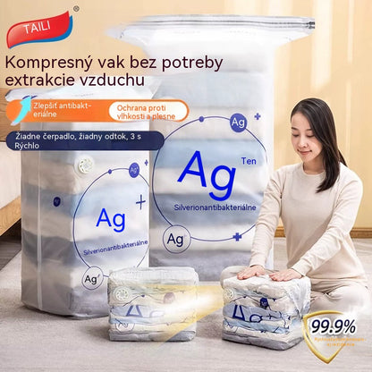 🧳 5 položiek len za 29 € 💨 Veľké stlačiteľné vákuové úložné vrecká: Nie je potrebné žiadne vzduchové čerpadlo, nepriepustné, ideálne na úsporu miesta v kufri a doma ✈️