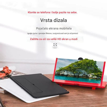 🔥Posljednji dan 49% popusta - Najnovija verzija povećala za mobilni ekran✨ (jasnije, zaštita od plavog svjetla, 3D prikaz, pogodno za sve uzraste)
