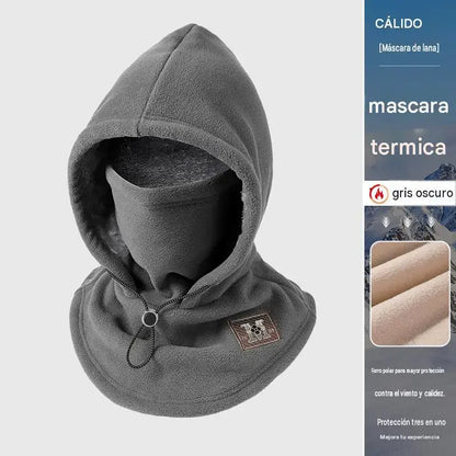 ☃ 3-v-1 fleecová kukla s kapucňou — teplá, vetruodolná a ideálna na outdoor, cyklistiku a zimu.