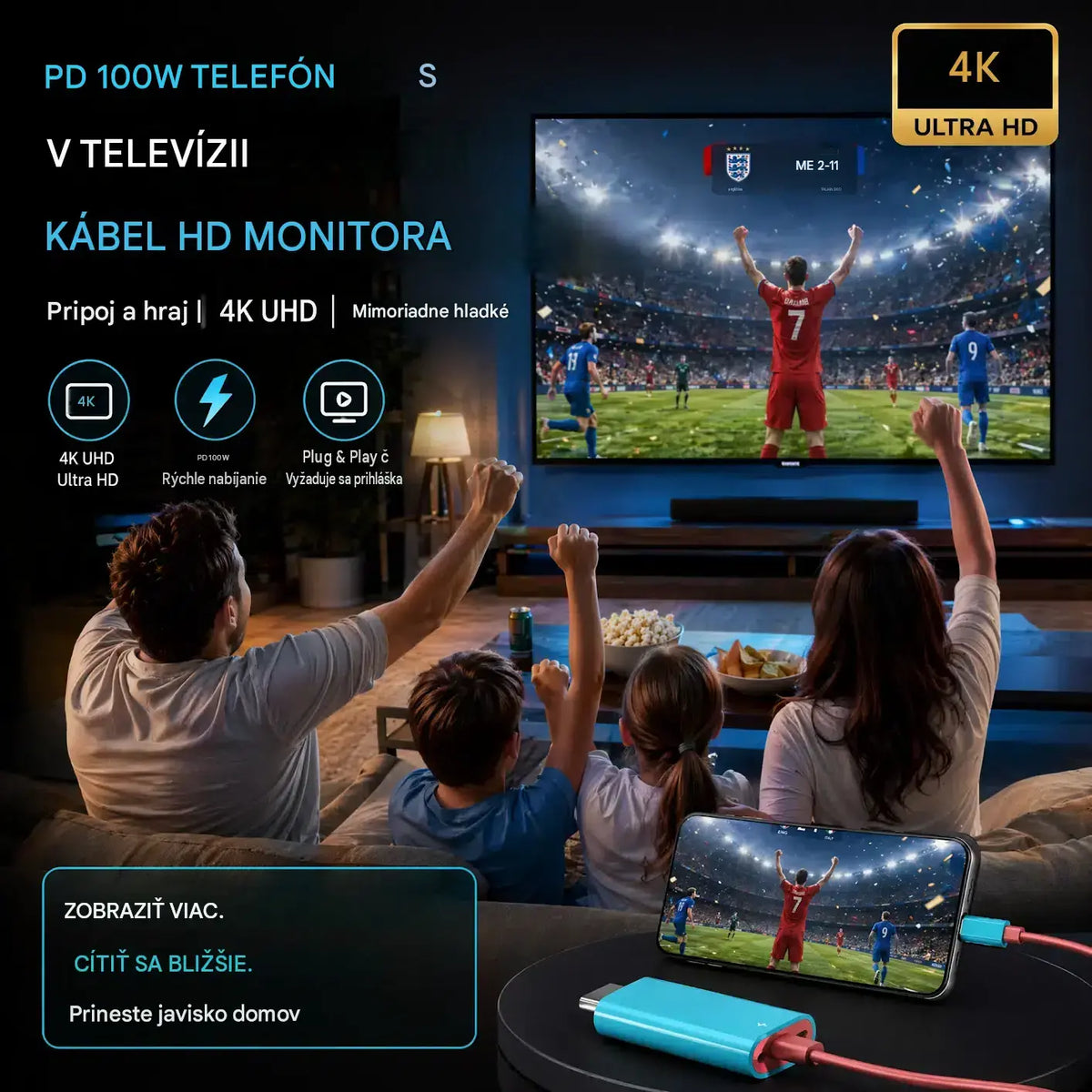 🔥 Časovo obmedzená ponuka: Polovičná cena! 🔥 Adaptérový kábel USB-C na HDMI pre Switch