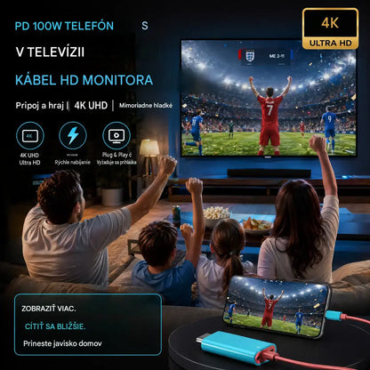 🔥 Časovo obmedzená ponuka: Polovičná cena! 🔥 Adaptérový kábel USB-C na HDMI pre Switch