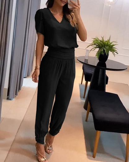 ✨👘【Veľkosť S-3XL】[Top + Nohavice] Dámsky ležérny dvojdielny set✅ Platba na dobierku✅