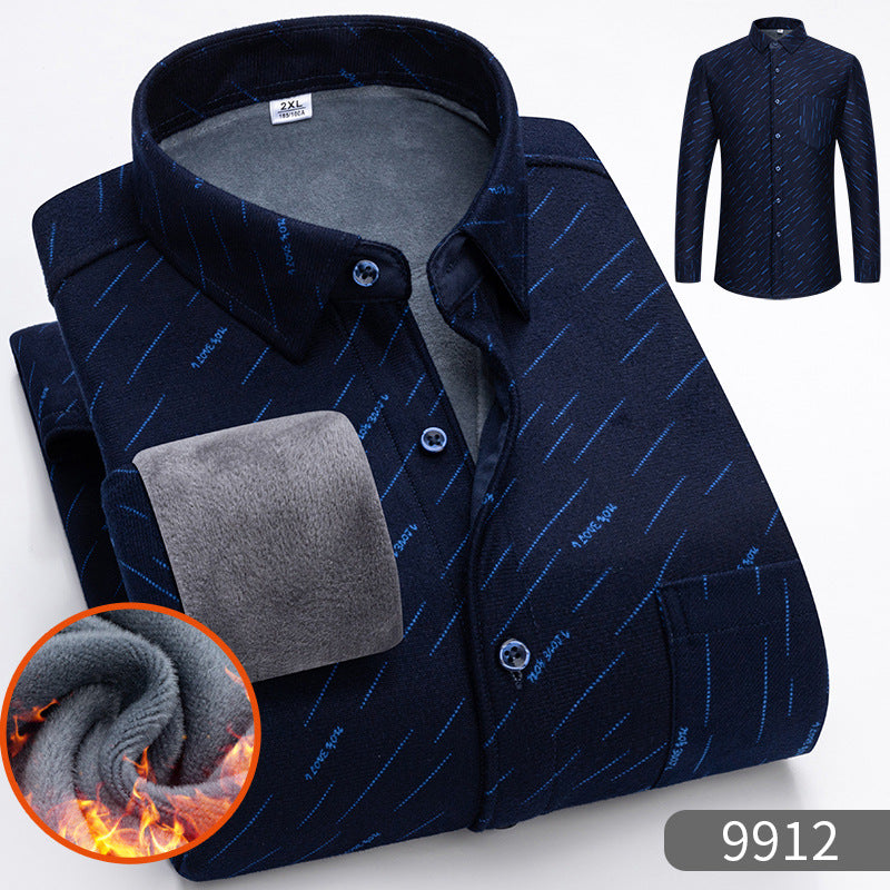 🔥【Zľava 50 %】1 kus za 119 €👔【L-5XL】Teplá košeľa s dlhým rukávom