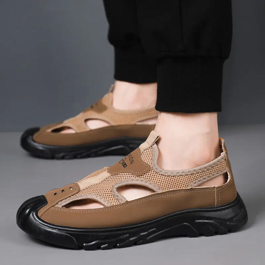 💥【Tallas 39-44】Sandalias caladas para hombre, transpirables y antideslizantes, pago contra entrega