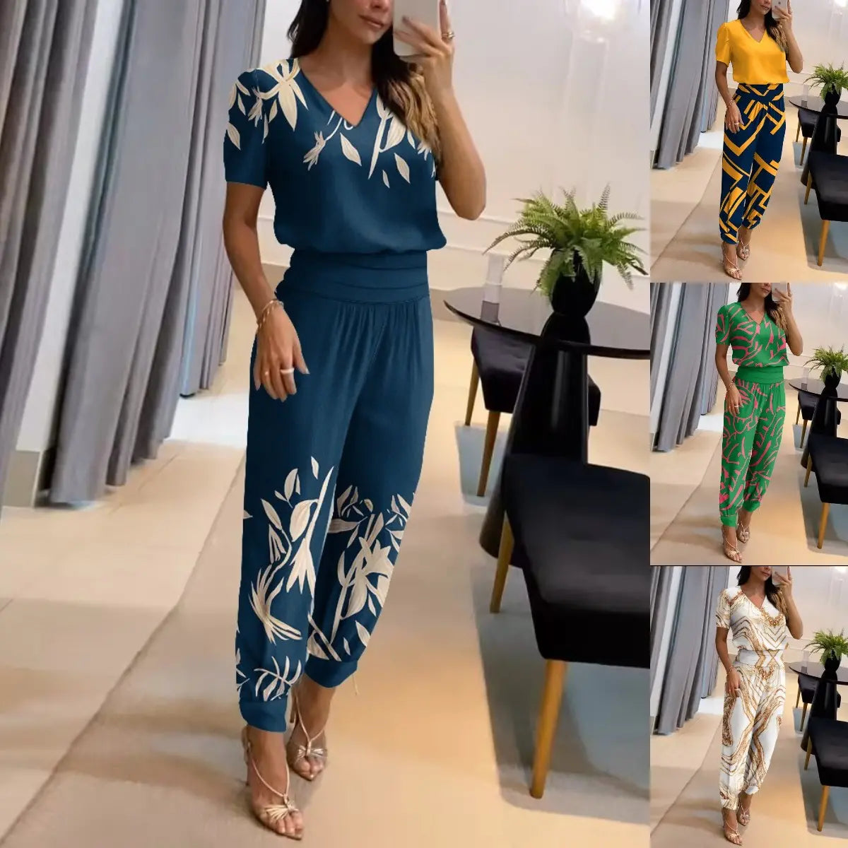 【Veľkosť S-3XL】[Top + Nohavice] Dámsky ležérny dvojdielny set✅ Platba na dobierku✅