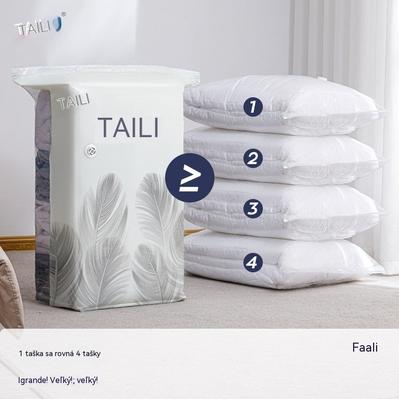🧳【56*80cm】【Juego de 5 piezas】💨 Bolsa de almacenamiento al vacío grande y compresible: no requiere bomba, es a prueba de fugas e ideal para ahorrar espacio en maletas y en casa ✈️