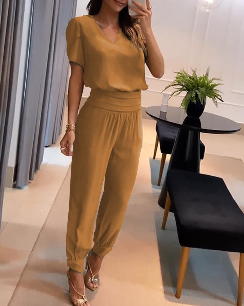✨👘【Veľkosť S-3XL】[Top + Nohavice] Dámsky ležérny dvojdielny set✅ Platba na dobierku✅