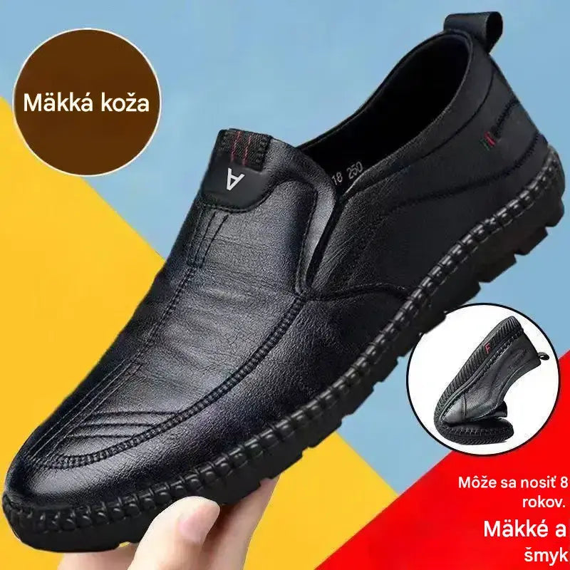 【38-44】Kožené mäkké topánky pre starších mužov｜Priedušné a pohodlné｜Chôdza bez únavy👞