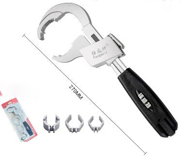 🔥【30% DE DESCUENTO】🔧Herramienta antideslizante para quitar grifos de lavabo de baño con llave multifuncional