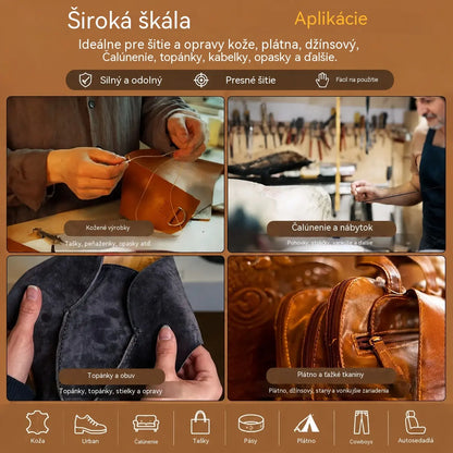 🧵【Kúp 1 a druhý dostaneš zdarma : 2 sady】👞 Sada 5 v 1 s vymeniteľnými šijacími ihlami – Profesionálna súprava na opravu obuvi a prácu s kožou 🛠️✨