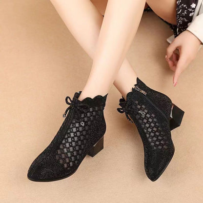 🔥【35-41】👠Elegantné dámske čižmy s trblietavými kamienkami na jeseň 2026