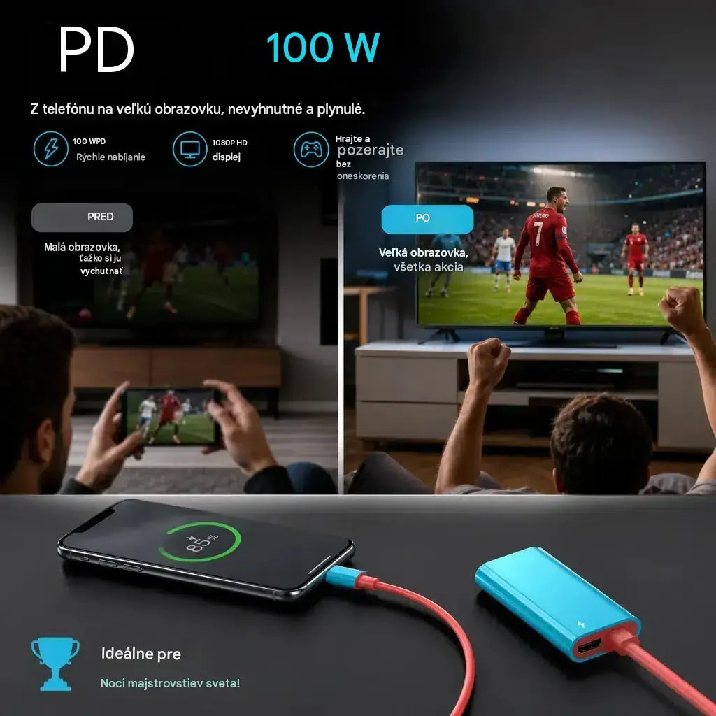 🔥 Časovo obmedzená ponuka: Polovičná cena! 🔥 Adaptérový kábel USB-C na HDMI pre Switch
