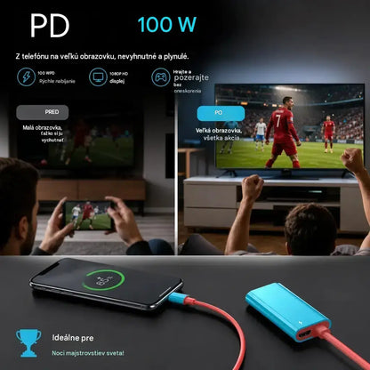 🔥 Časovo obmedzená ponuka: Polovičná cena! 🔥 Adaptérový kábel USB-C na HDMI pre Switch