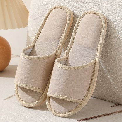 💟✨【2 páry】【37-40】Nové vyšívané domáce papuče z bavlny a ľanu
