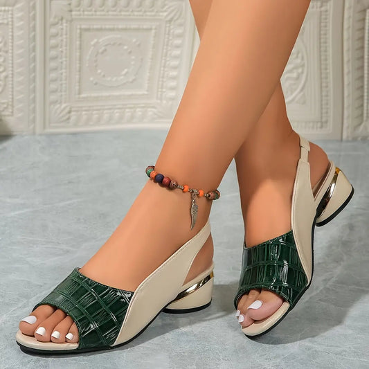 【45% OFF】【35-43】Rímske sandále nového letného štýlu s otvorenou špičkou a hrubým opätkom pre ženy