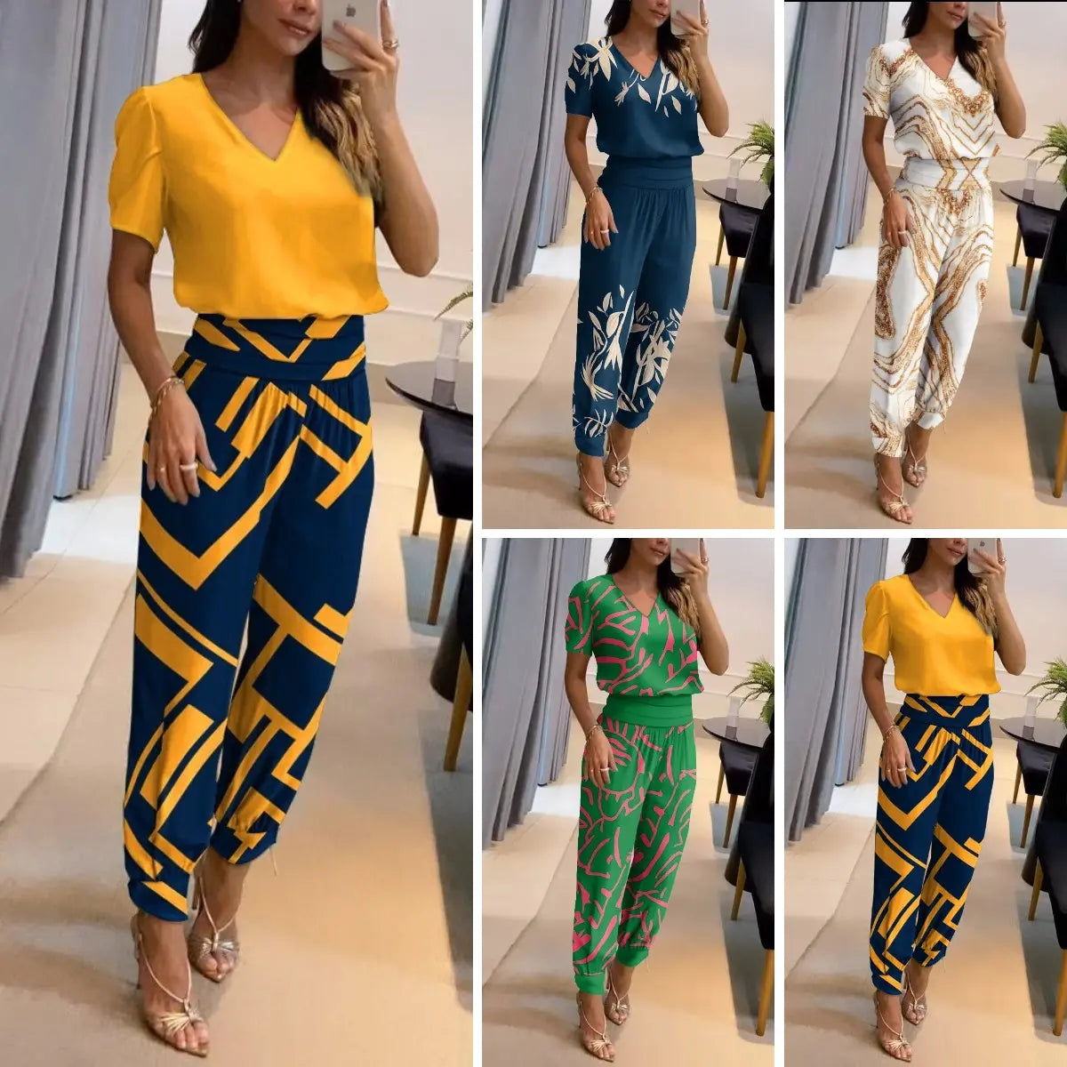 【Veľkosť S-3XL】[Top + Nohavice] Dámsky ležérny dvojdielny set✅ Platba na dobierku✅