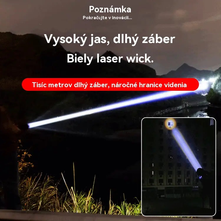 🔦Top hit【Zľava 50%】🔥2026 Nový vonkajší hliadkový reflektor, výkonné svietidlo, dlhé svietenie