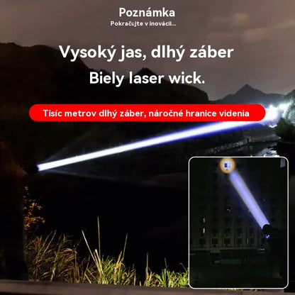 🔦Top hit【Zľava 50%】🔥2026 Nový vonkajší hliadkový reflektor, výkonné svietidlo, dlhé svietenie