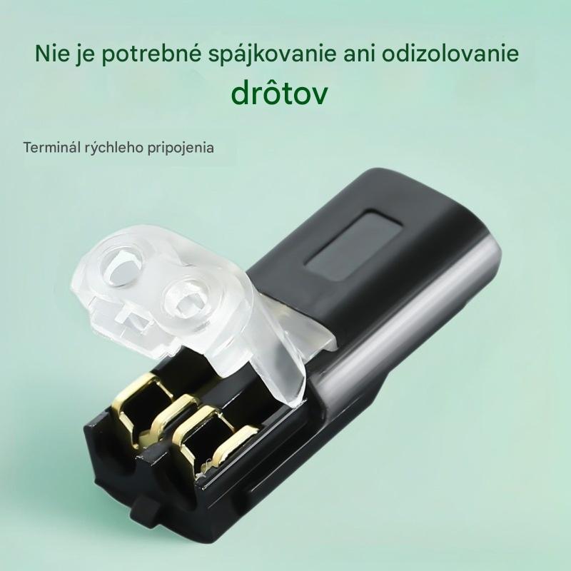 🏆【10 položiek 】Dvojitý káblový konektor s poistnou sponou