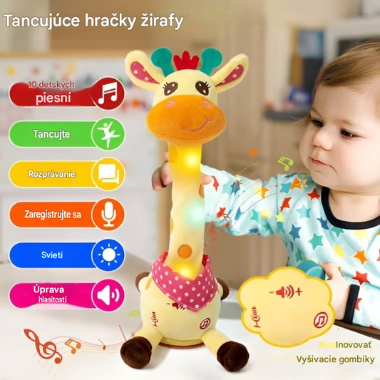 🦒👼Interaktívna plyšová žirafa, 🎵roztomilý malý spoločník, ktorý si s vami bude spievať.