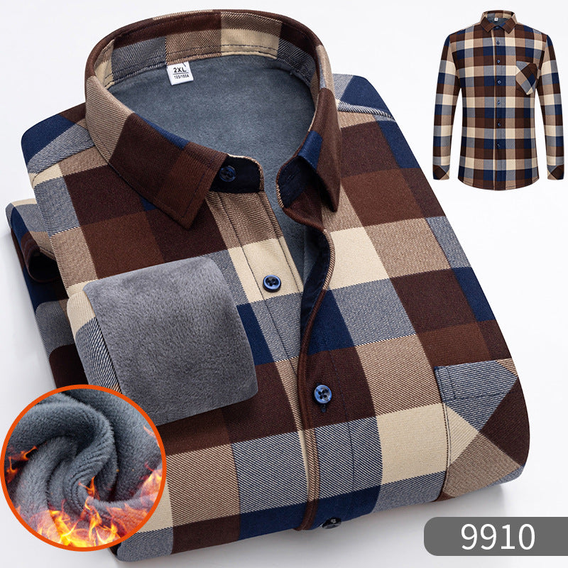 🔥【Zľava 50 %】1 kus za 119 €👔【L-5XL】Teplá košeľa s dlhým rukávom