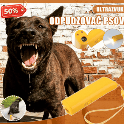 🐕LED ultrazvukový jednohlavý tréner psov, prenosný tlmič štekania, odpudzovač psov vo vonkajšom prostredí.