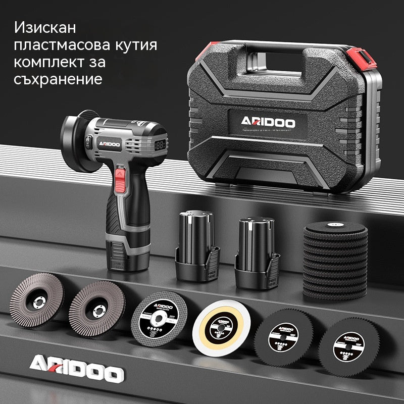 🔥👍【50% отстъпка】🧰12V Мини ъглошлайф/полировъчна машина, с режещ диск