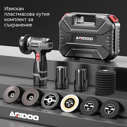🔥👍【50% отстъпка】🧰12V Мини ъглошлайф/полировъчна машина, с режещ диск