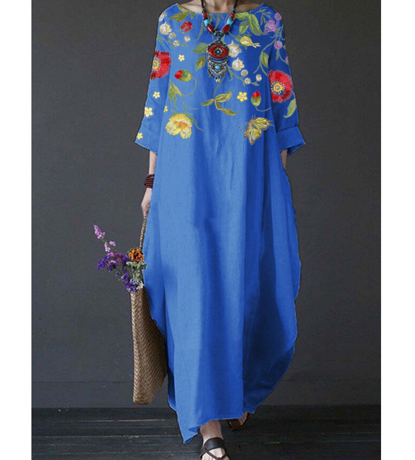 ❤️【S-5XL】2025Retro ležérne letné šaty s potlačou